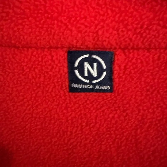 Nautica Red Fleece Pullover - Picture 2 of 5